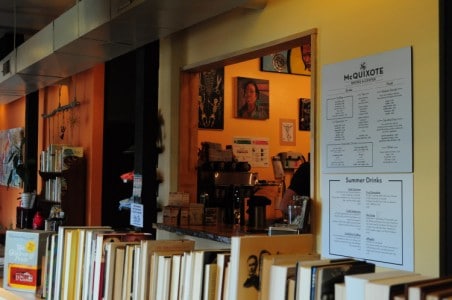 McQuixote's Books & Coffee offers a variety of fiction books, and Brazilian and Ethiopian coffee.