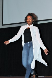 Models from Bourgeoisie MFT of the University of Louisville work the runway.
