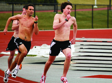 Two runners for U of L's men's track team prepare for upcoming meets.