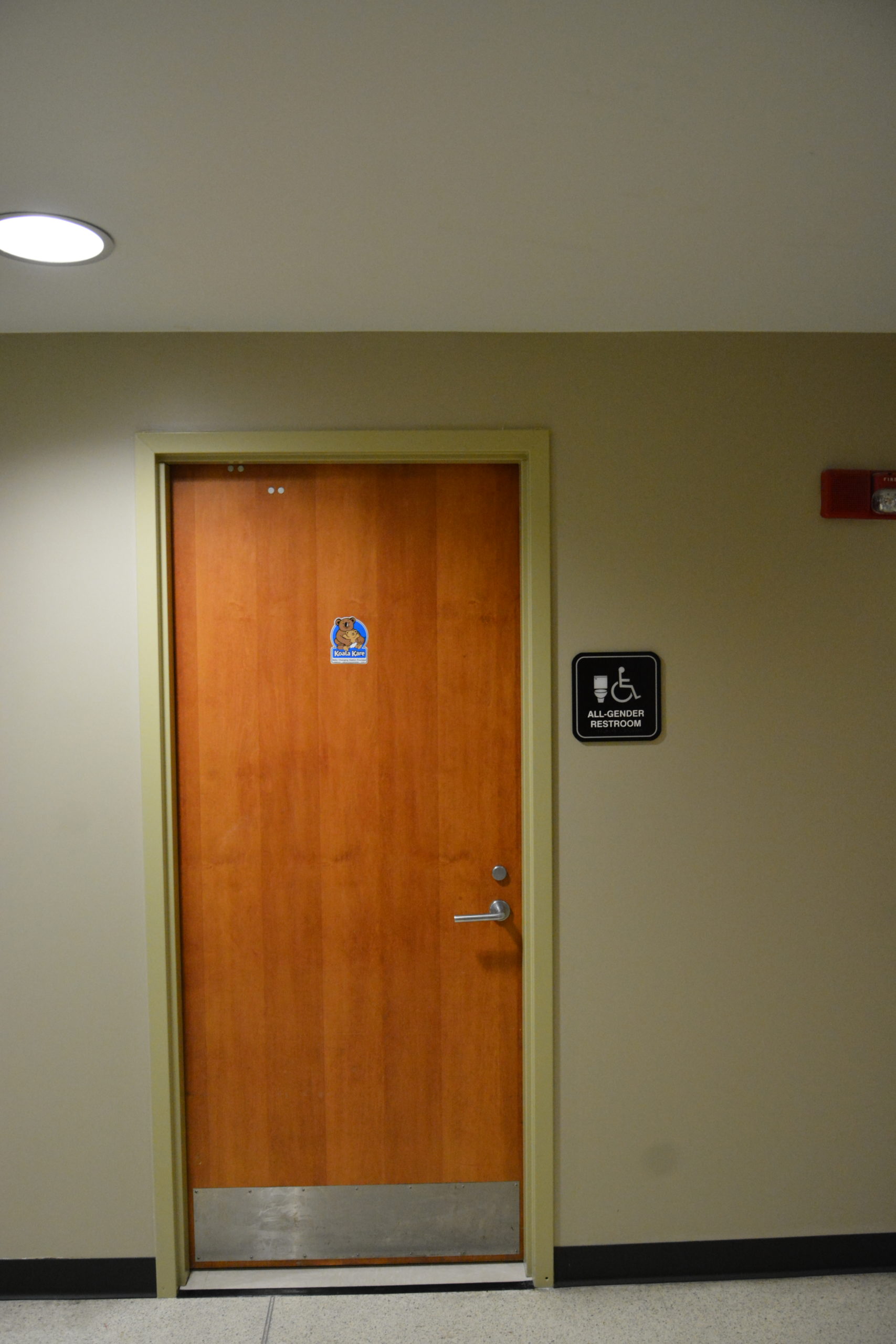 All-gender bathroom Library