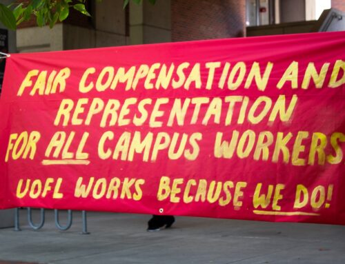 U of L’s United Campus Workers rally for fair compensation & representation