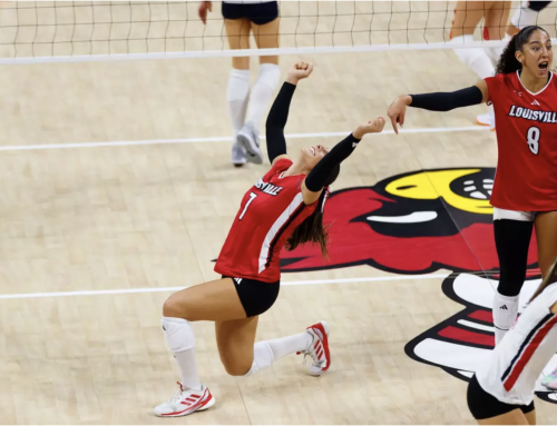 Louisville volleyball win, first team to down UNC in ACC play