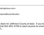 RAVE Alert, Nov. 6 from Josie Simpson