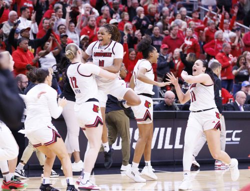 GALLERY: Louisville women’s basketball take down Alabama in round of 32 during March Madness.