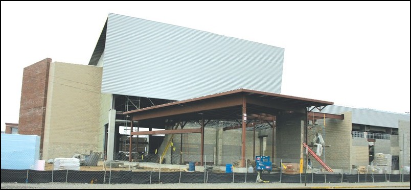 Natatorium, research facility near completion