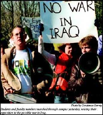 Students declare opposition to war